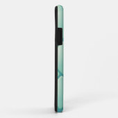 Blauwgroen gelaagd diamantpatroon Case-Mate iPhone case (Achterkant/rechts)