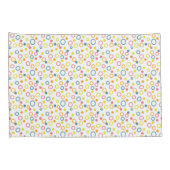 Blauwgroen gele roze Oranje cirkels Stippen Kussensloop (Achterkant-Rechts)