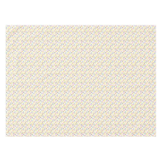 Blauwgroen gele roze Oranje cirkels Stippen Tafelkleed (Voorkant (Horizontaal))