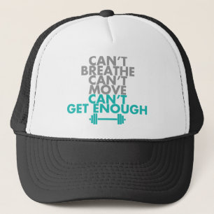 Blauwgroen "Genoeg krijgen" Trucker Pet