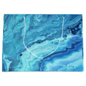 Blauwgroen Geode Groot Cadeauzakje (Voorkant)