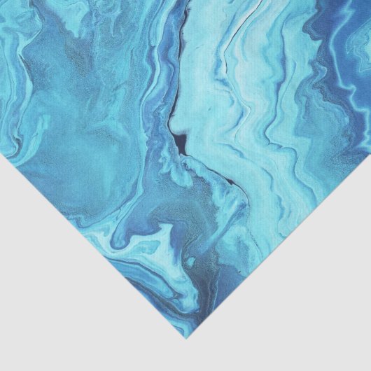 Blauwgroen Geode Tissuepapier (Detail)