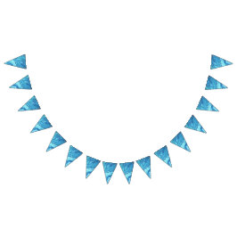 Blauwgroen Geode Vlaggetjes