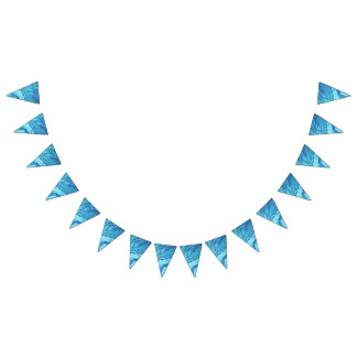 Blauwgroen Geode Vlaggetjes