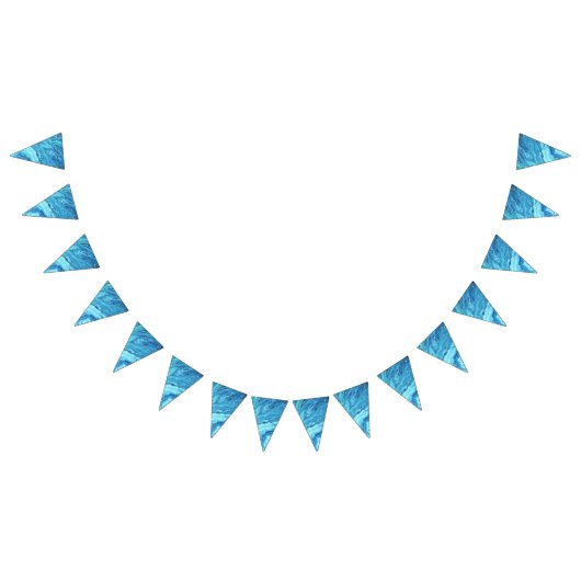 Blauwgroen Geode Vlaggetjes (Alle)