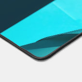 Blauwgroen geometrisch papier bureaumat (Hoek)