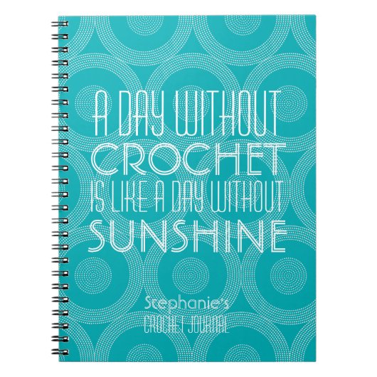 Blauwgroen Geometrisch Patroon Aangepast snijdenbl Notitieboek (Voorkant)