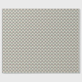 Blauwgroen geometrisch patroon cadeaupapier (Vlak)