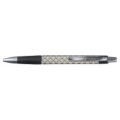 Blauwgroen geometrisch patroon pen (Achterkant)