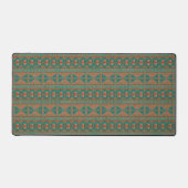 Blauwgroen geometrisch patroon van de zuidwestelij bureaumat (Voorkant)