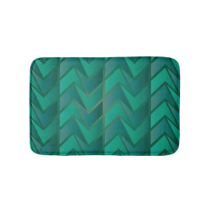 Blauwgroen geometrische baden Mat