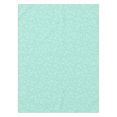 blauwgroen gepantserd patroonpatroon tafelkleed (Voorkant)