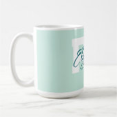 Blauwgroen gepersonaliseerd RN Koffiemok (Links)