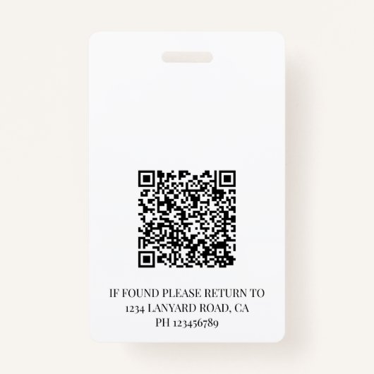 Blauwgroen Geregistreerde Verpleegster Foto ID Bad Badge (Achterkant)