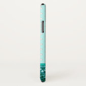 Blauwgroen gevoeligheid voor ovariumkanker Lint &  Case-Mate iPhone Case (Achterkant / rechts)