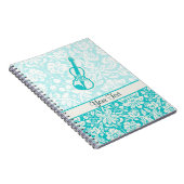 Blauwgroen geweld notitieboek (Rechterzijde)