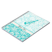 Blauwgroen geweld notitieboek (Linkerzijde)