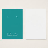 Blauwgroen gewoon eenvoudige douanekaart visitekaartjes (Voorkant /achterkant)