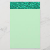 Blauwgroen gipstructuur Briefpapier (Voorkant)