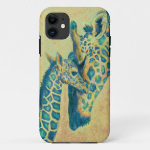 blauwgroen girafoon Case-Mate iPhone case