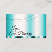 Blauwgroen Glamoureus Professional en eenvoudig Visitekaartje (Voorkant)