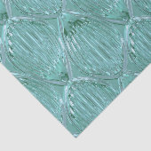 Blauwgroen glas ziet er abstract uit tissuepapier (Detail)