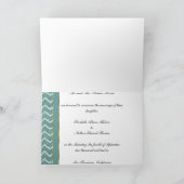 Blauwgroen glitter aankondiging (Binnen)