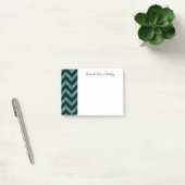 Blauwgroen Glitter Chevron Notes (Kantoor)