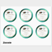 Blauwgroen Glitter- en White Product Labels - Lady (Vel)