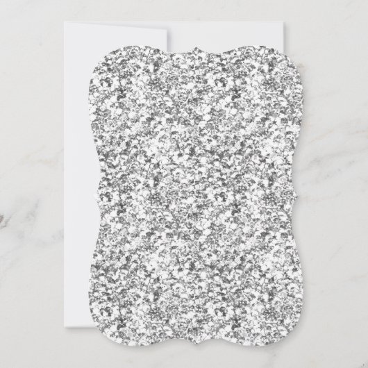 Blauwgroen Glitter Jewel Bow Snowflake Quinceanera Kaart (Achterkant)