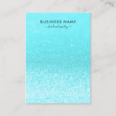 Blauwgroen Glitter Lights Oorbel Sieraden Display Visitekaartje (Voorkant)