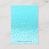 Blauwgroen Glitter Lights Oorbel Sieraden Display Visitekaartje (Achterkant)