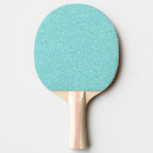 Blauwgroen Glitter Monogram Ping Pong Paddle Tafeltennisbatje (Achterkant)