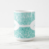 Blauwgroen Glitter personaliseert de Mok van de Ko (Center)