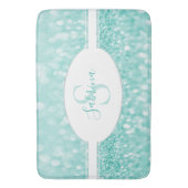 Blauwgroen Glitter personaliseert de Wit Mat van d (Voorkant Verticaal)