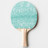 Blauwgroen Glitter personaliseert pingpongpeddel Tafeltennisbatje (Achterkant)