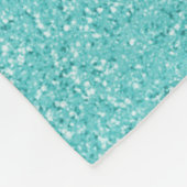 Blauwgroen Glitter Personalized Throw Blanket Fleece Deken (Hoek)