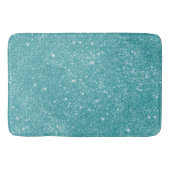 Blauwgroen glitter Sparkles Badmat (Voorkant)