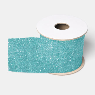 Blauwgroen glitter Sparkles Grosgrain Lint