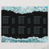 Blauwgroen glitterbrochure voor faux (Achterkant)