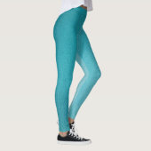Blauwgroen glitterglans leggings (Rechts)