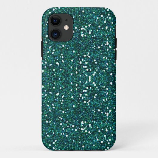 blauwgroen glitterifoon 5 hoesje (Achterkant)