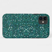 blauwgroen glitterifoon 5 hoesje (Achterkant (horizontaal))