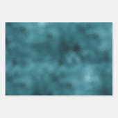 Blauwgroen Glitz Glitter Glam Inpakpapier Vel (Voorkant 2)