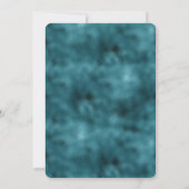 Blauwgroen Glitz Glitter Glam Sparkle Vrijgezellen Kaart (Achterkant)