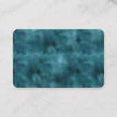 Blauwgroen Glitz Glitter Glam Visitekaartje (Achterkant)