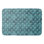 Blauwgroen Glitzy Glam Peacock Feathers Badmat (Voorkant)