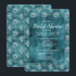 Blauwgroen Glitzy Glam Peacock Vrijgezellenfeest Kaart<br><div class="desc">Blauwgroen Glitzy Glam Peacock vrijgezellenfeest nodigt uit</div>