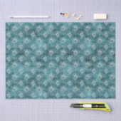  Blauwgroen Glitzy Peacock Feathers Tissuepapier (Craft)