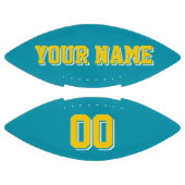 BLAUWGROEN GOLD EN WITTE FOOTBALL (Panelen)